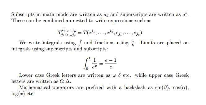 latex example screenshot