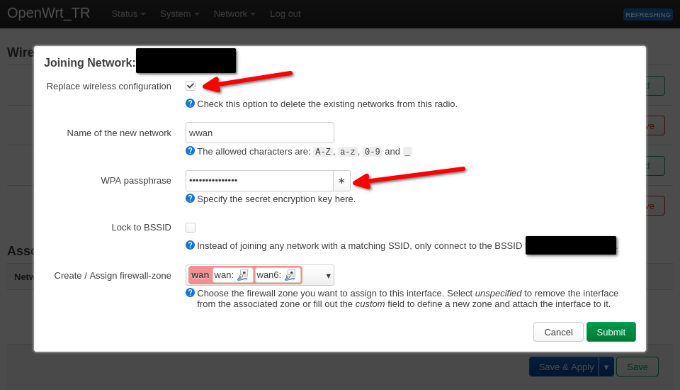 joining a wifi network