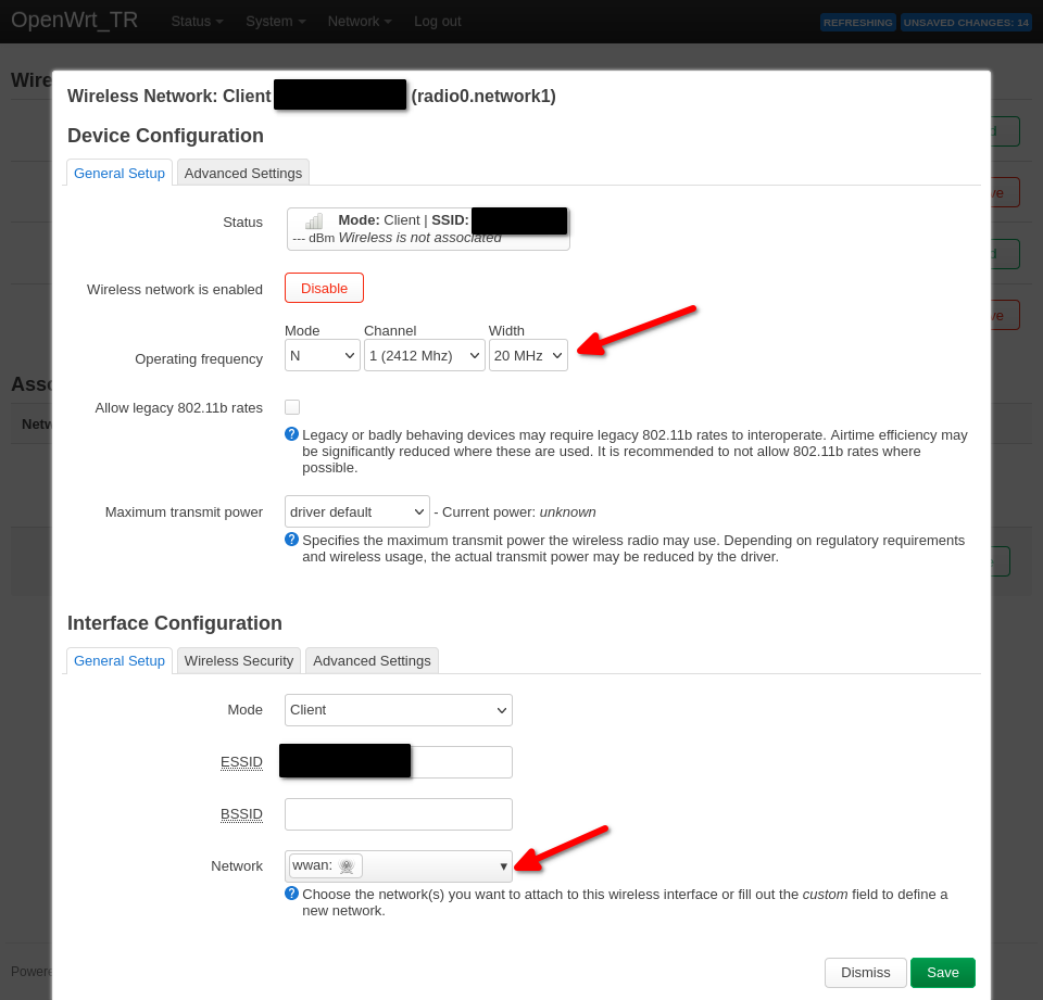 wifi network settings