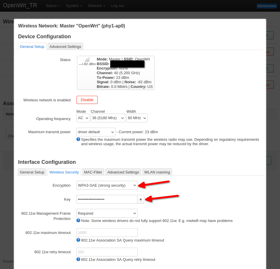 wifi network settings